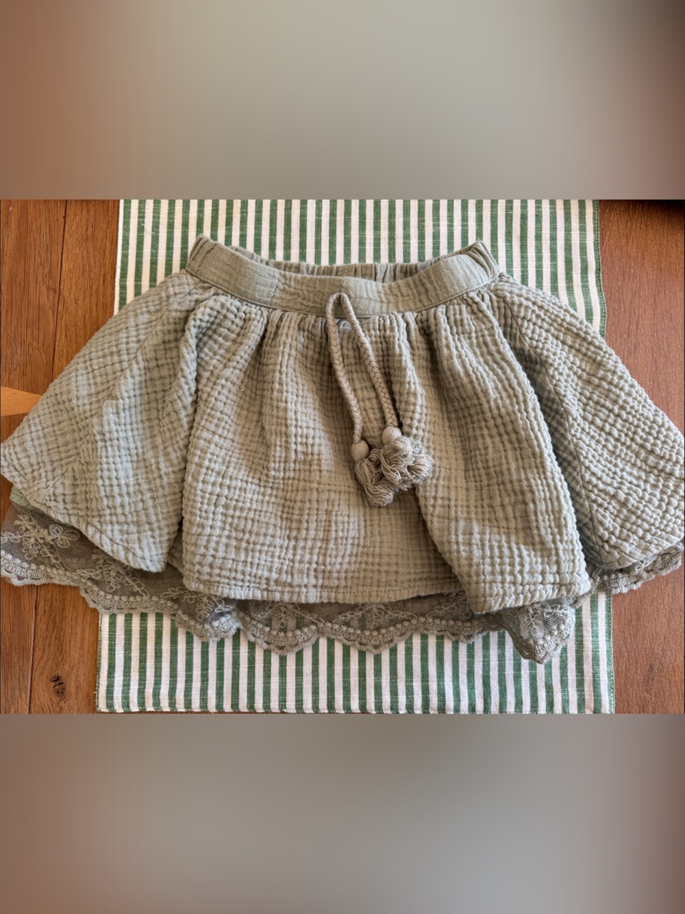 Rylee + Cru Scalloped Lace Trim Skirt 2-3Y